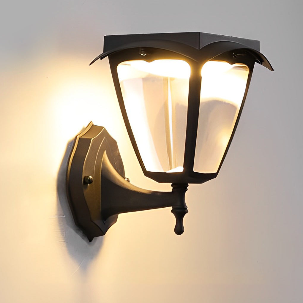 Fern Solar Powered Porch LED Outdoor Wall Light