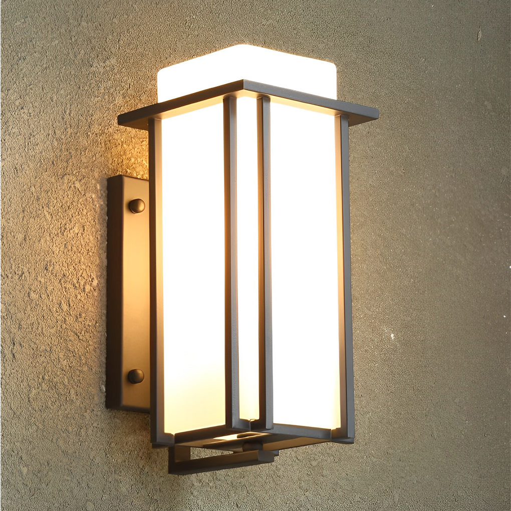 Gazelle Square Unique LED Retro Outdoor Wall Lamp