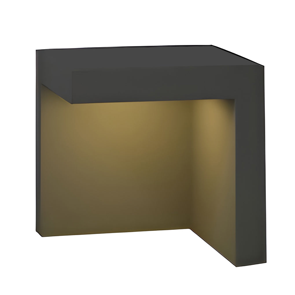 Fredy Rectangular Fixture Modern Glass Outdoor Path Light
