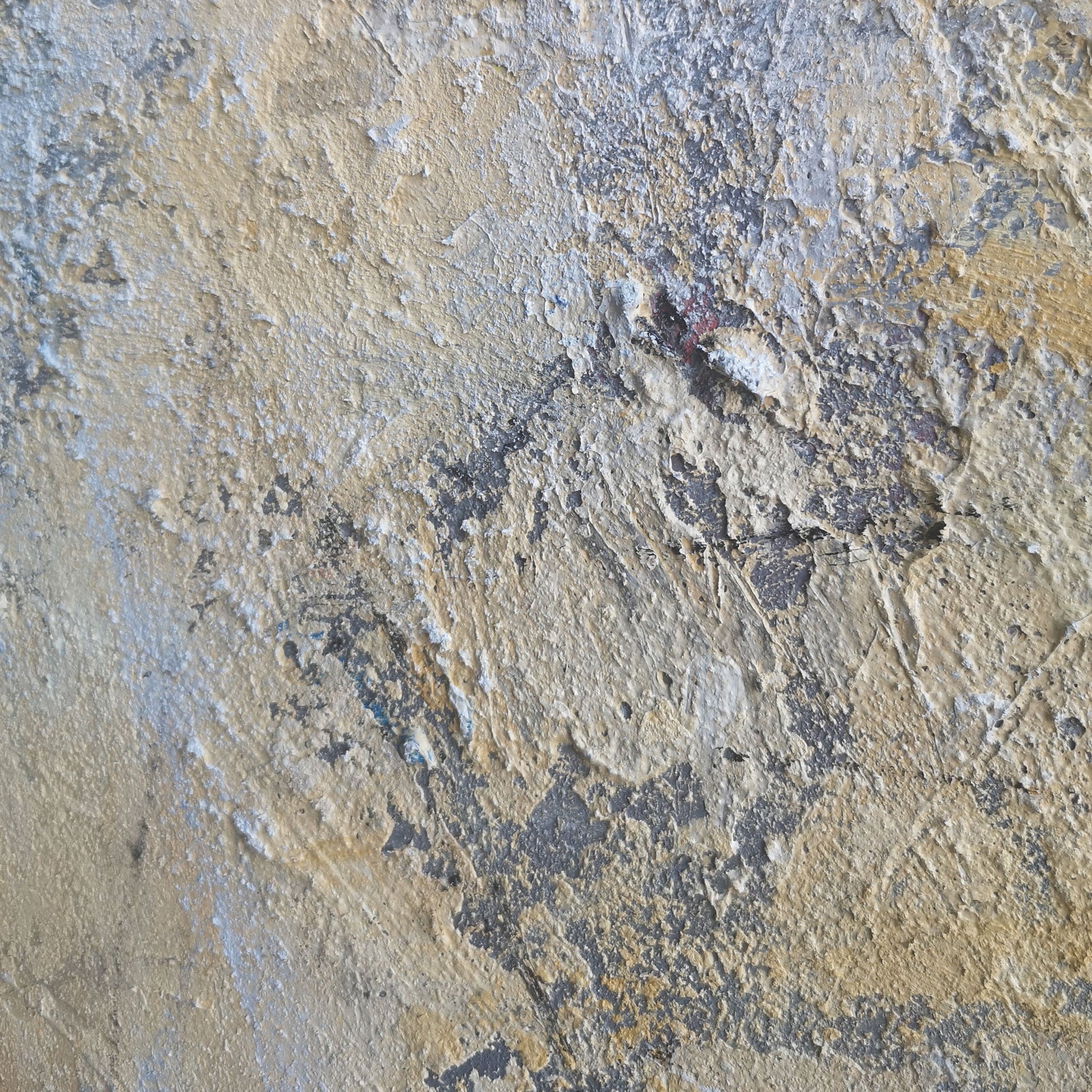 Yellow Grey Abstract Painting 40'' X 40'' IS11 - Neutralighting