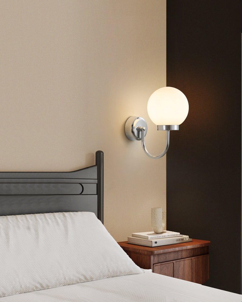 Varnys Chrome Wall Sconce-Neutral Decor