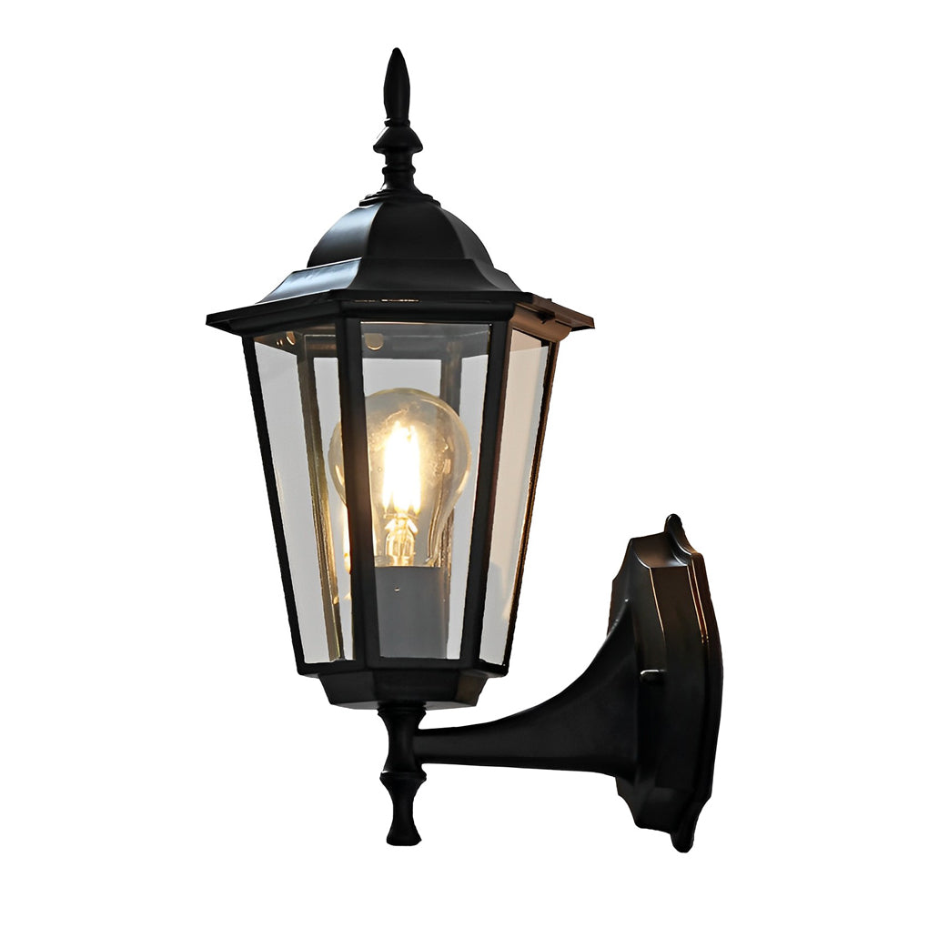 Norris Retro Hexagonal Outdoor Lights Wall Lamp