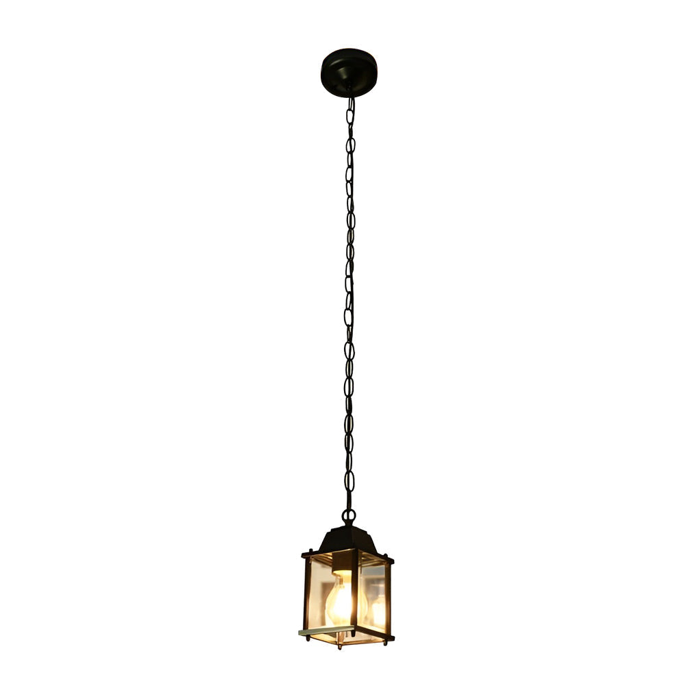 Alma Square Modern Glass Outdoor Pendant Lights