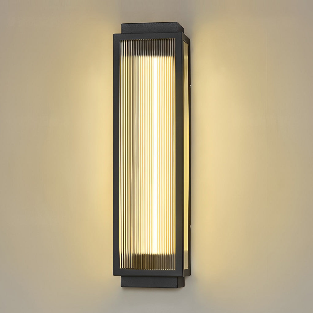 Champion Rectangular Strip Modern Outdoor Wall Lights