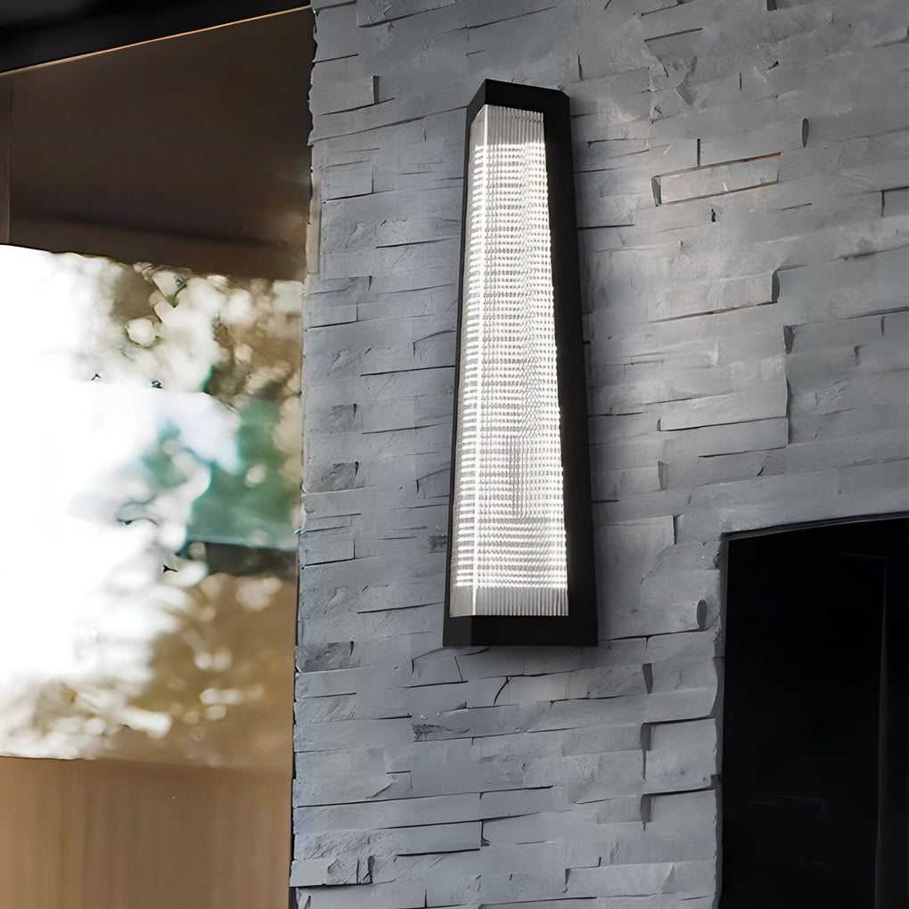 Hilda Striped LED Modern Outdoor Wall Lights Fixture