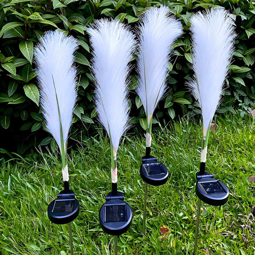 Sorrul Hairy Reed LED Solar Steel Outdoor Lawn Lamps