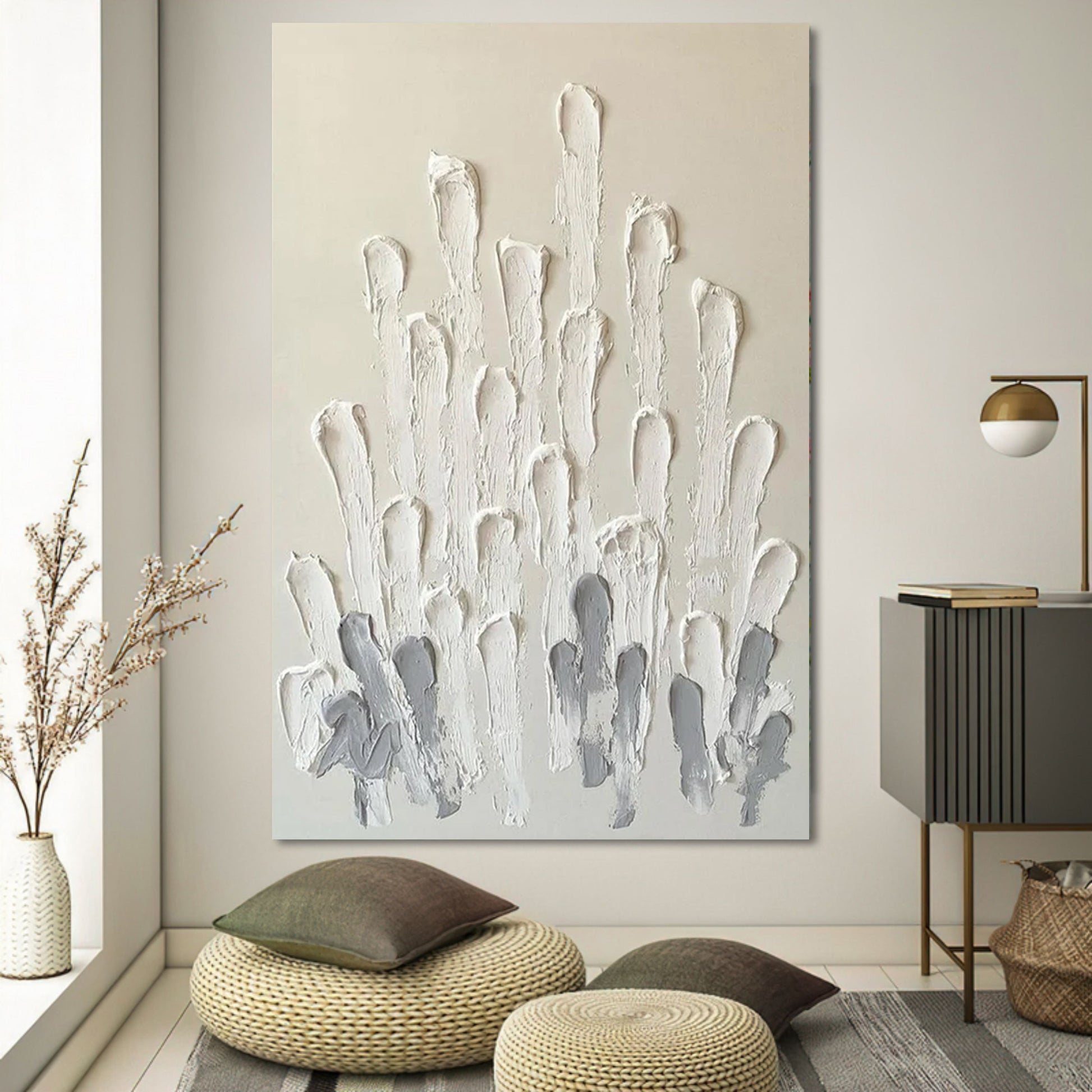 Plaster Art Texture Painting SG167 - Neutralighting