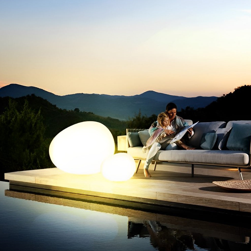 Nore Adjustable Cobblestone Plastic Outdoor Light