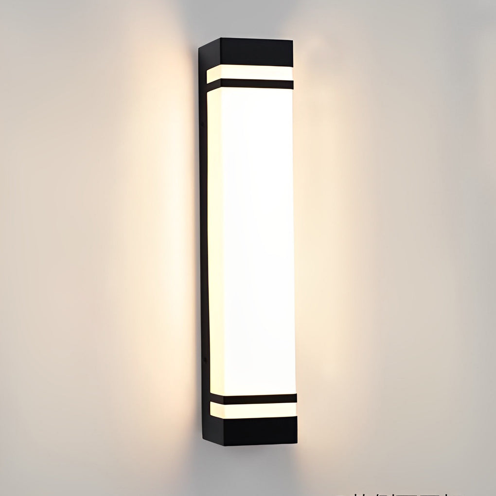 Serene Rectangle Modern LED Outdoor Wall Light