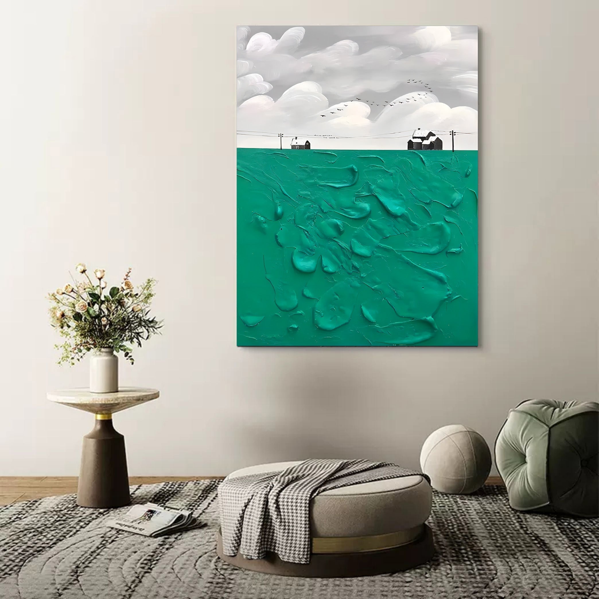 Plaster Art Texture Painting SG199 - Neutralighting
