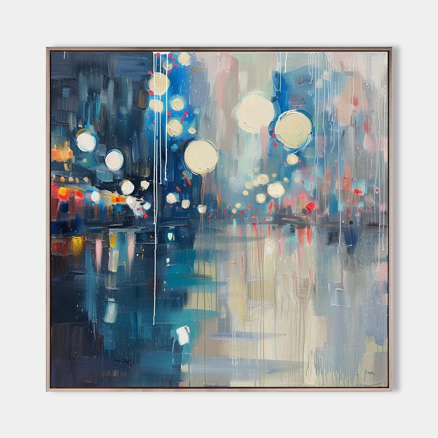 Wall Art Luminous Bokeh City Night - Neutralighting