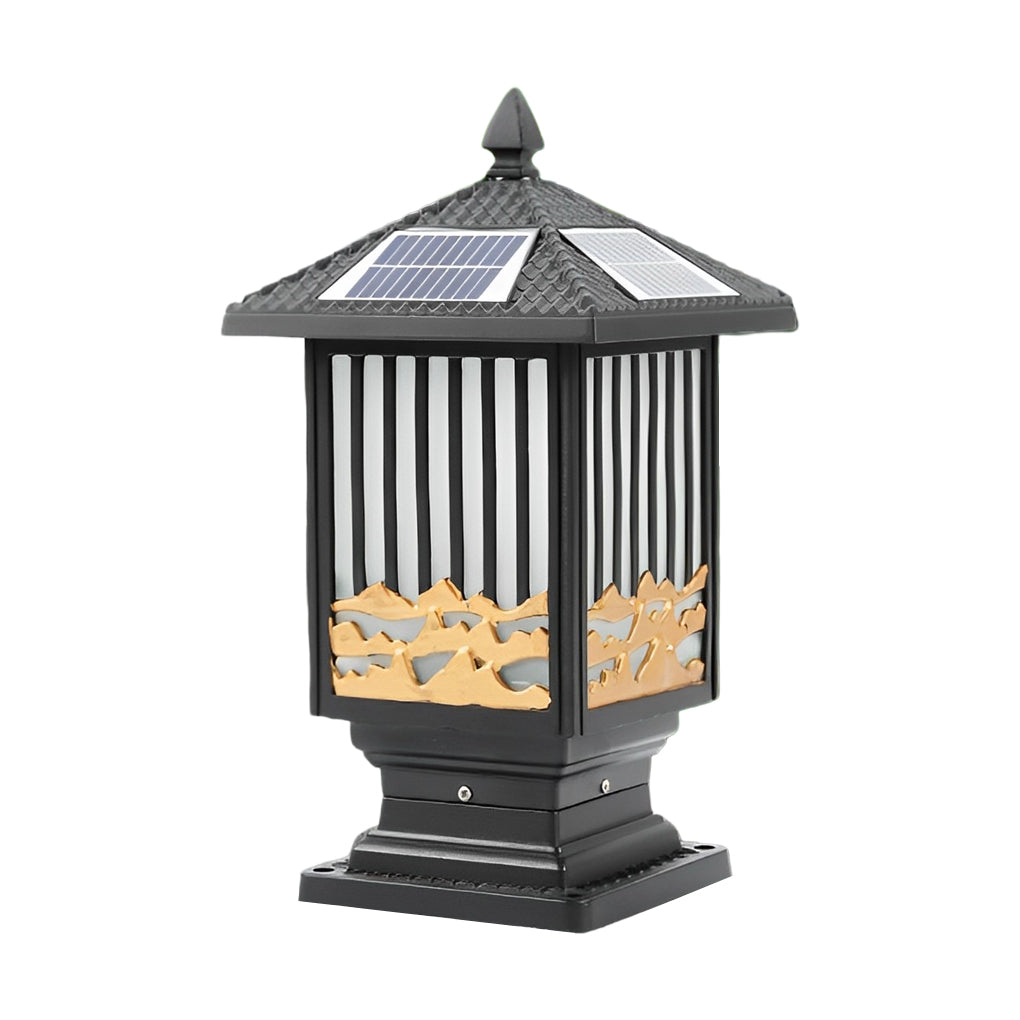 Hly Retro Scenery Vintage Outdoor Fence Post Lights