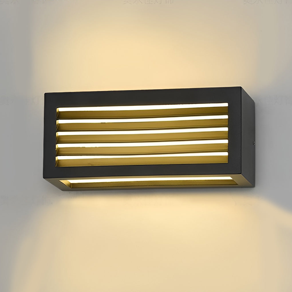 Trina Rectangle Modern Outdoor Wall Sconces