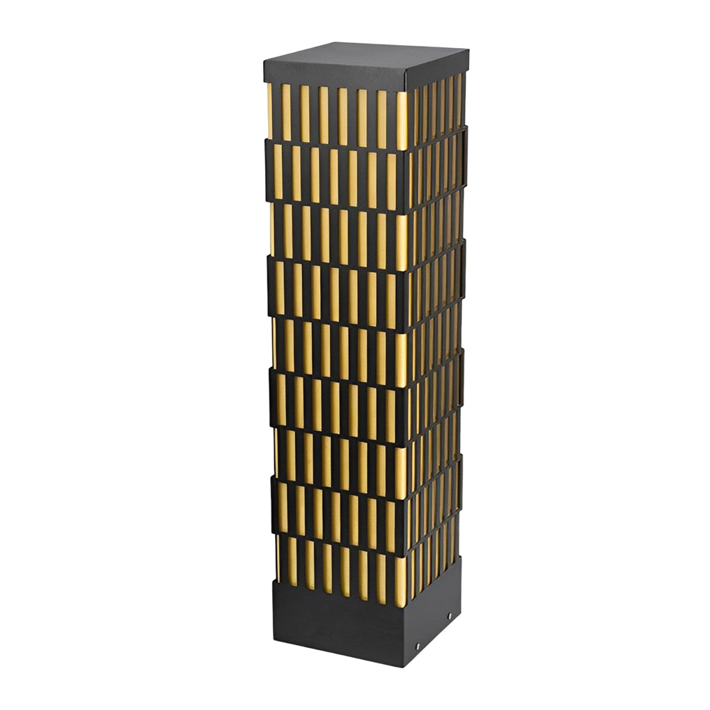 Evely Grid-Designed Modern Marble Outdoor Lawn Lamp