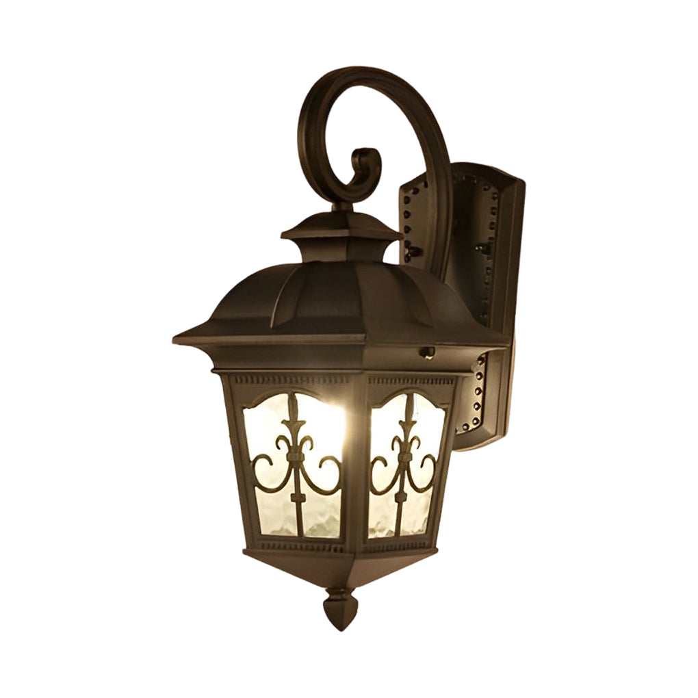Noine Retro Elegant LED European Glass Outdoor Wall Lights