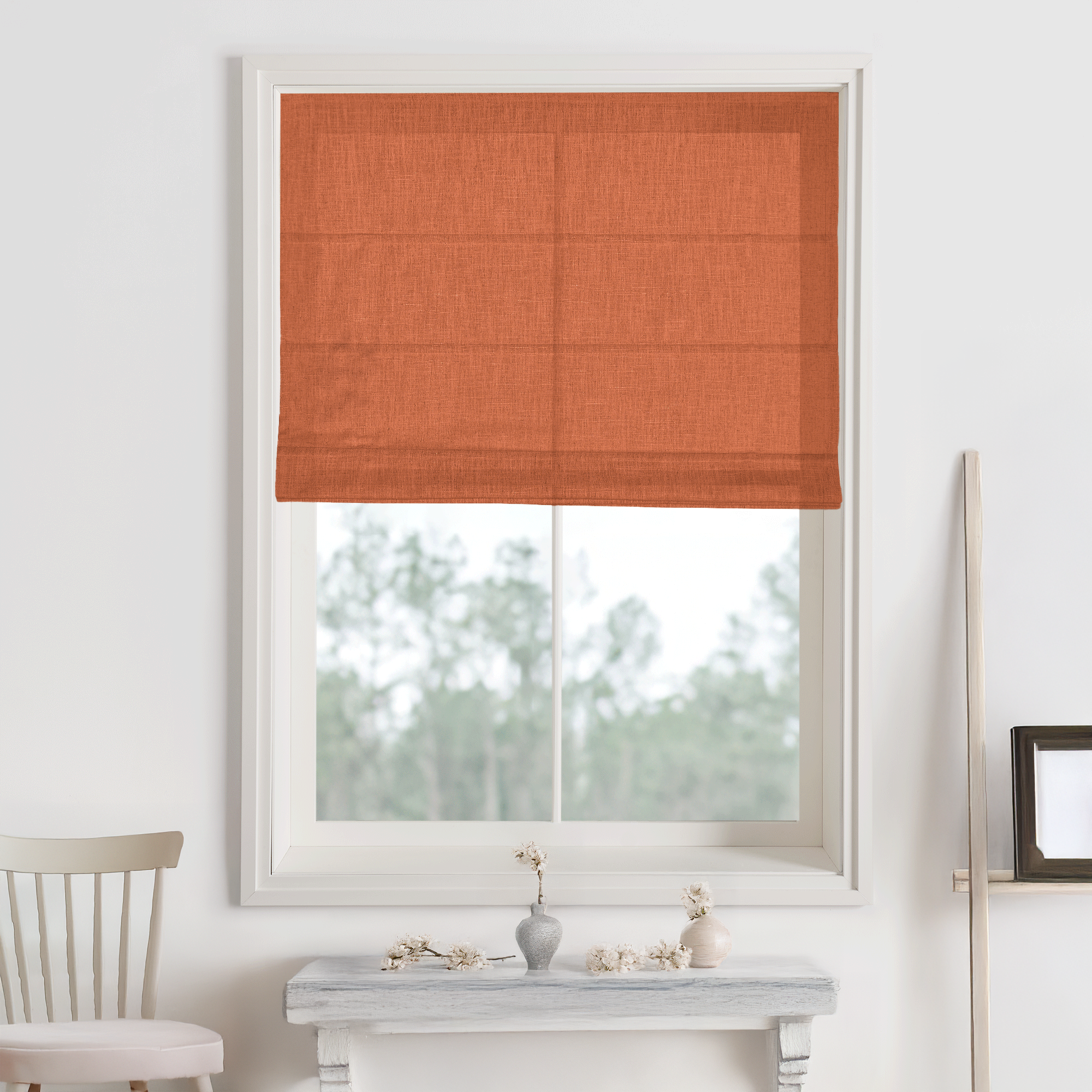 Bella Cotton Roman Shades & Blinds-Neutral Decor