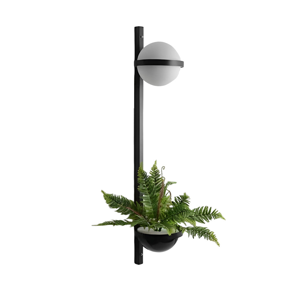 Opelia Creative Flowerpot Modern Steel Outdoor Wall Light