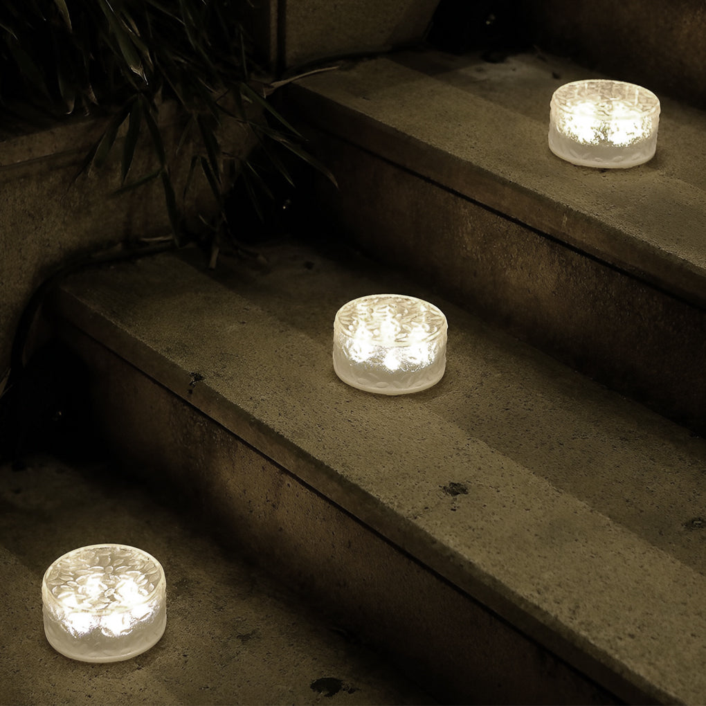 Beatrix LED Round Ice Bricks Outdoor Steps Light