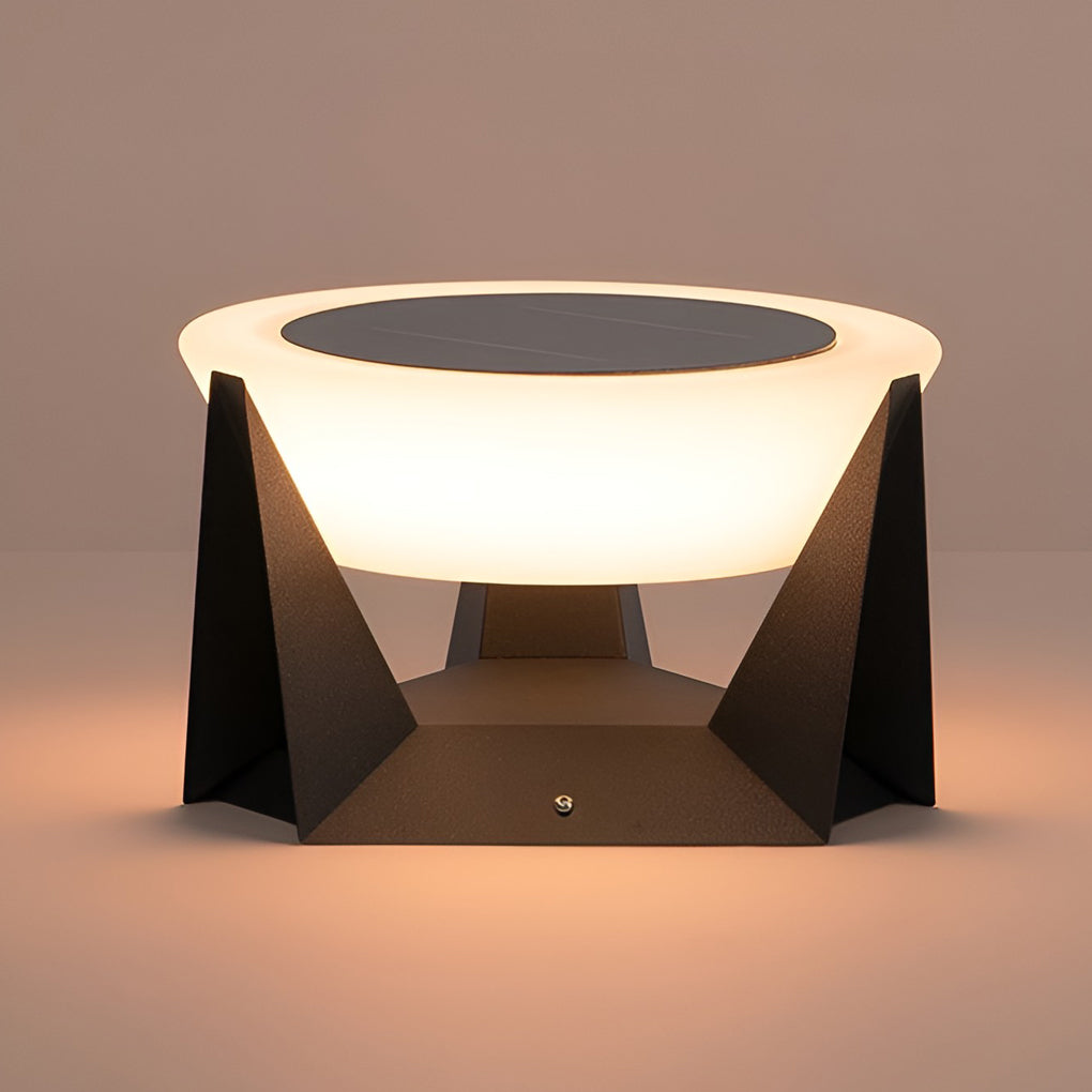 Eunice LED Modern Steel Outdoor Post Pillar Light