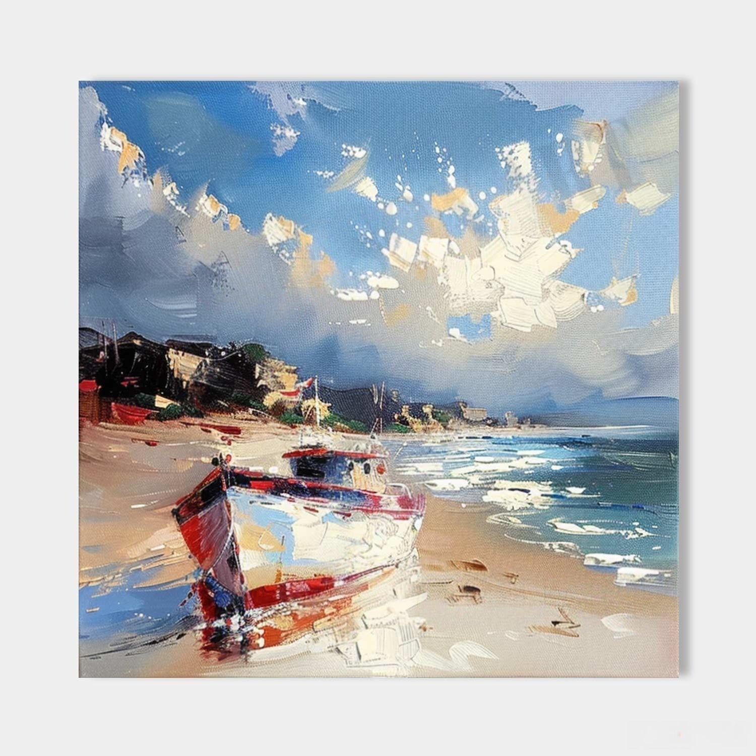Wall Art Palette Knife Impasto - Neutralighting