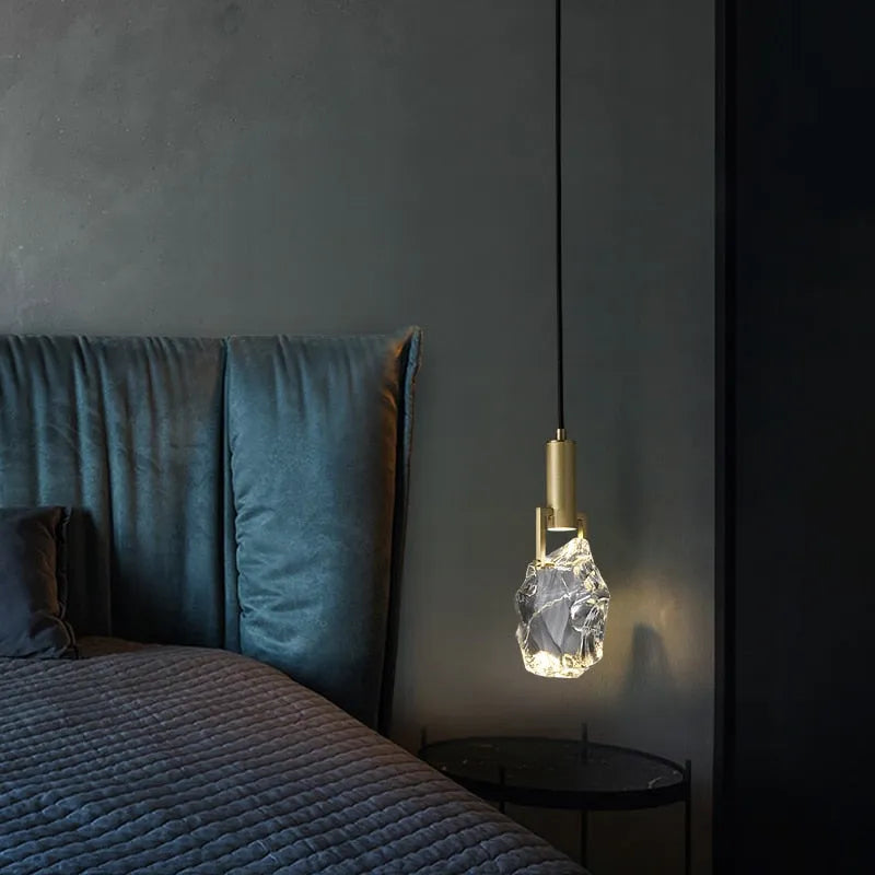 Drop Crystal Pendant Light-Neutral Decor