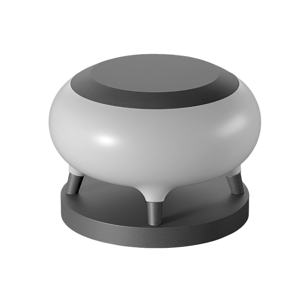 Questa Round Drum Modern Steel Outdoor Fence Post Lights