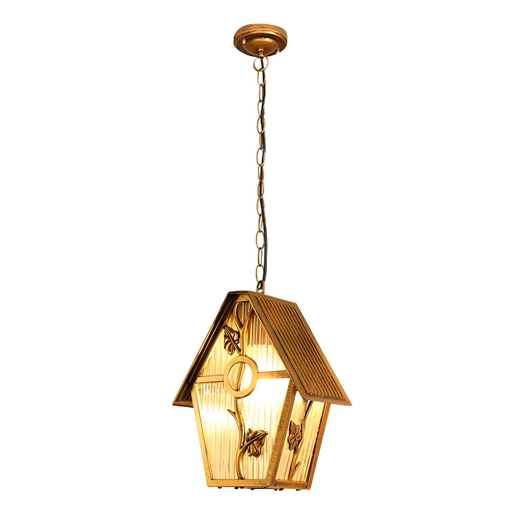 Ambe Creative Cabin American Glass Outdoor Chandelier Lamp