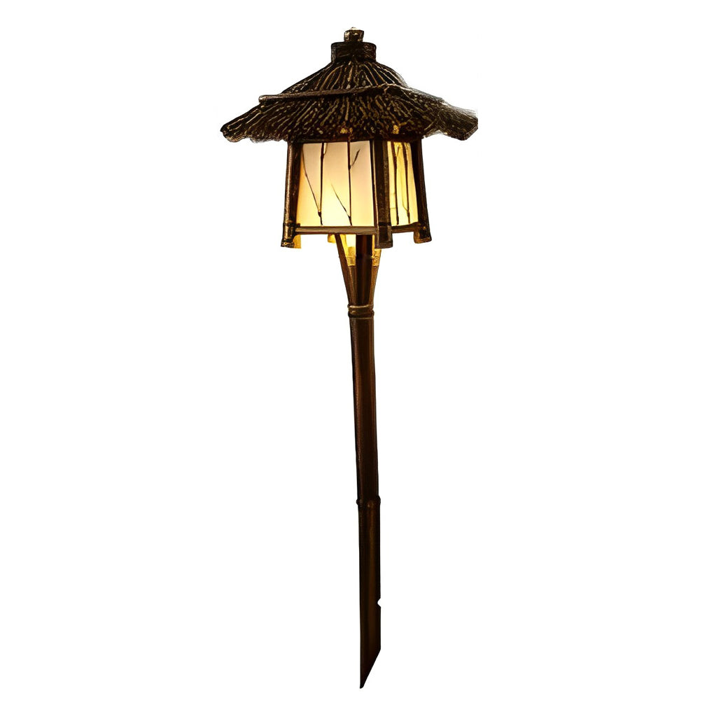 Wyne Branch Pattern Versatile Bamboo Outdoor Light