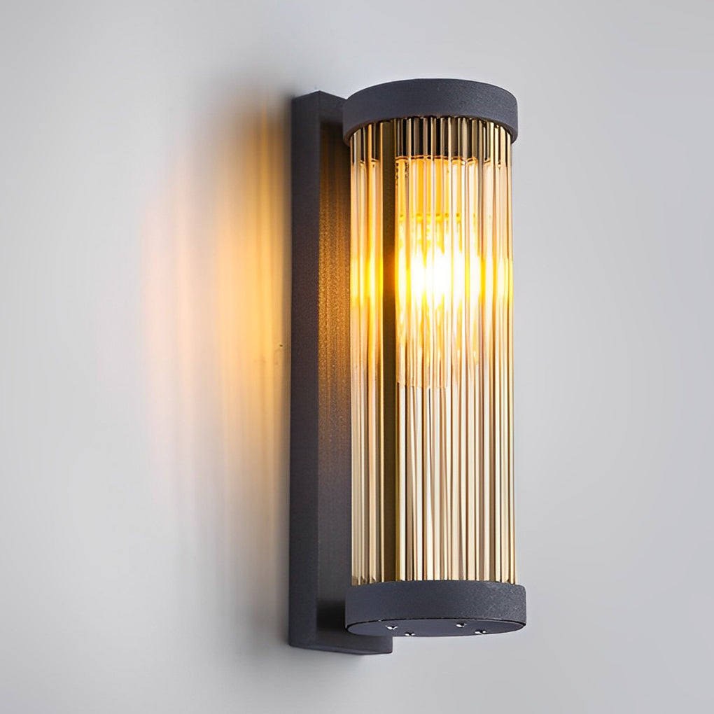 Denise Creative  LED Modern Solar Glass Outdoor Wall Lights