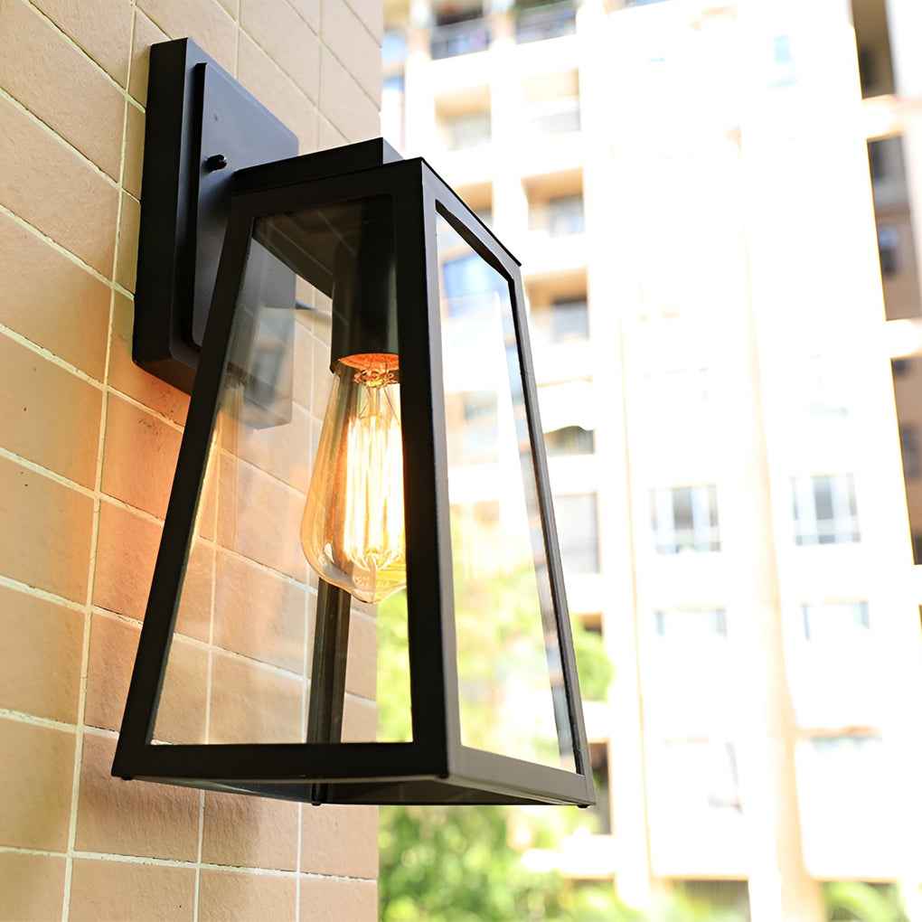 Larissa Trapezoidal LED Vintage Outdoor Wall Light