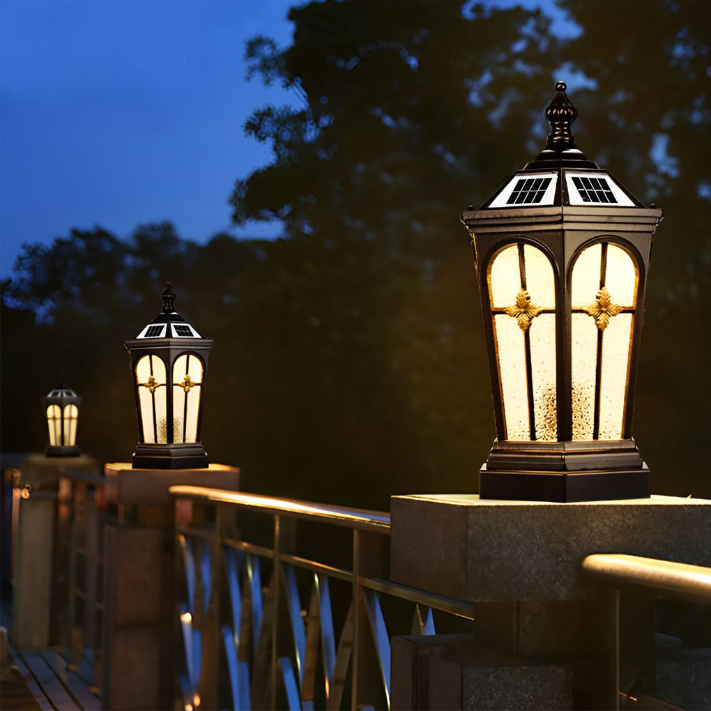 Leen LED Three Step European Outdoor Fence Post Lights