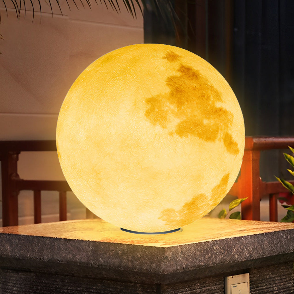Admira Moon Pier-Mount Pillar PE Outdoor Post Light