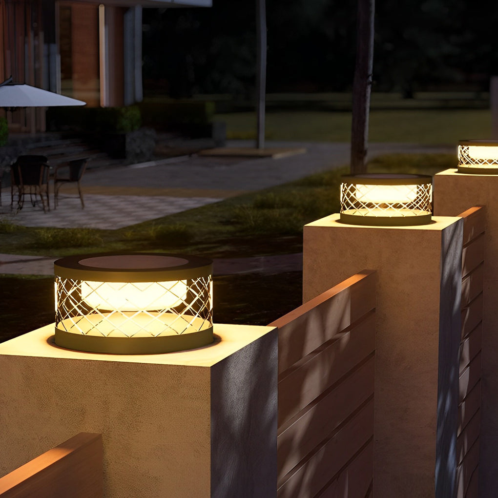 Glynnis Creative Modern Outdoor Post Caps Lights