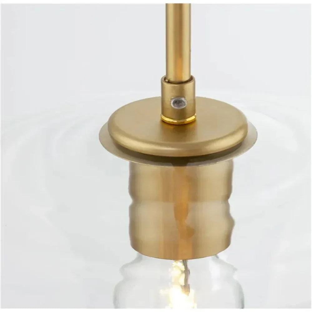June Pendant Light Glass, Clear/Amber Diamond shape-Neutral Decor