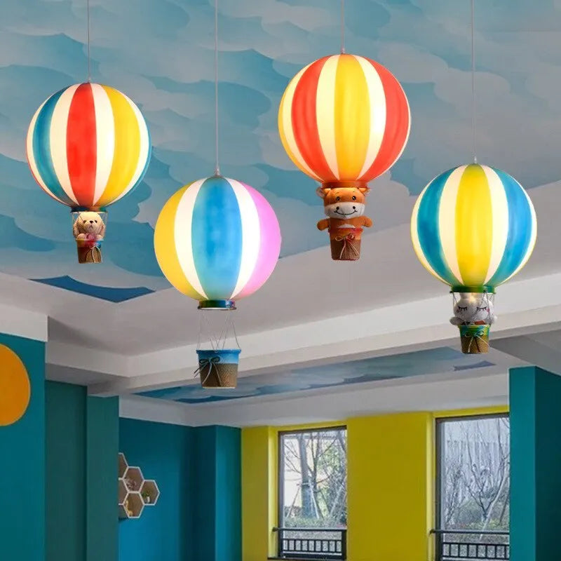 Aria Creative Colorful Balloon Acrylic Pendant Light, Bedroom - Neutral Decor