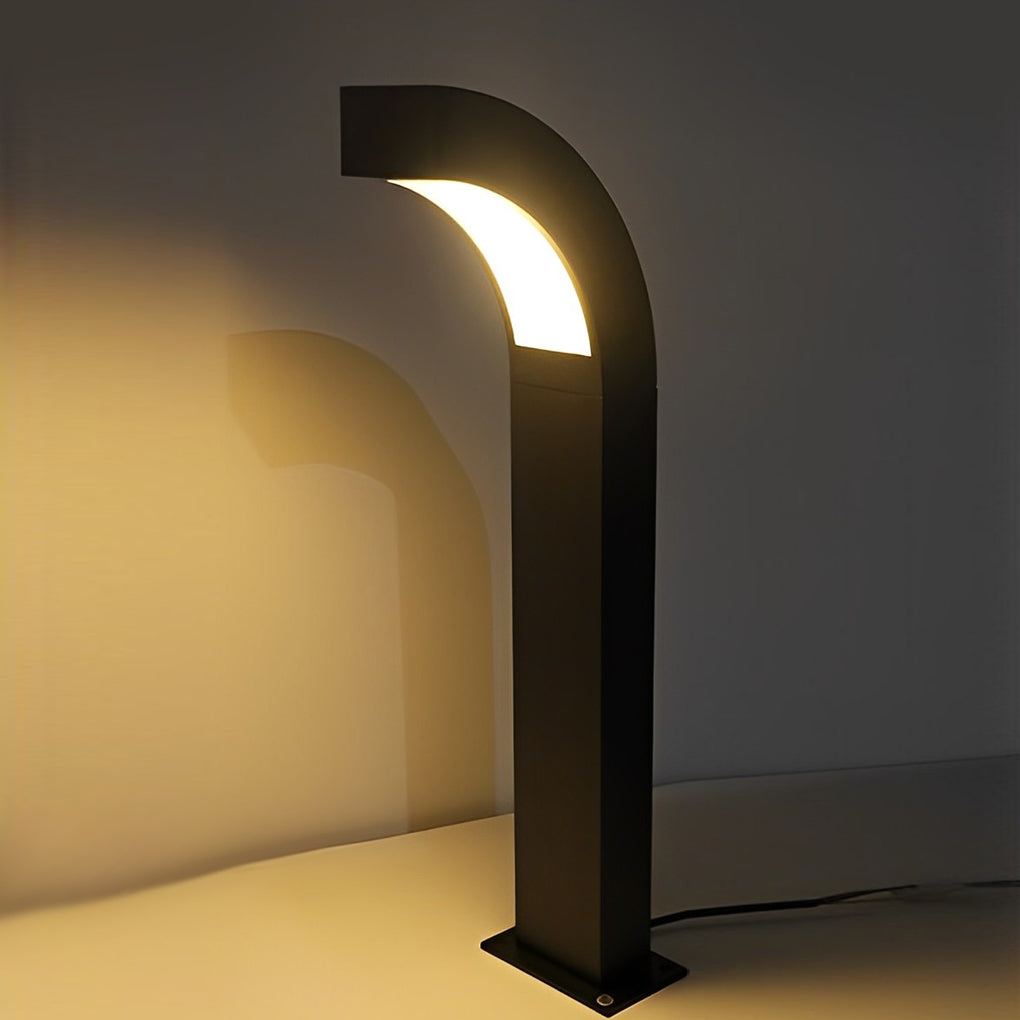 Simone Curved LED Landscape Outdoor Path Light