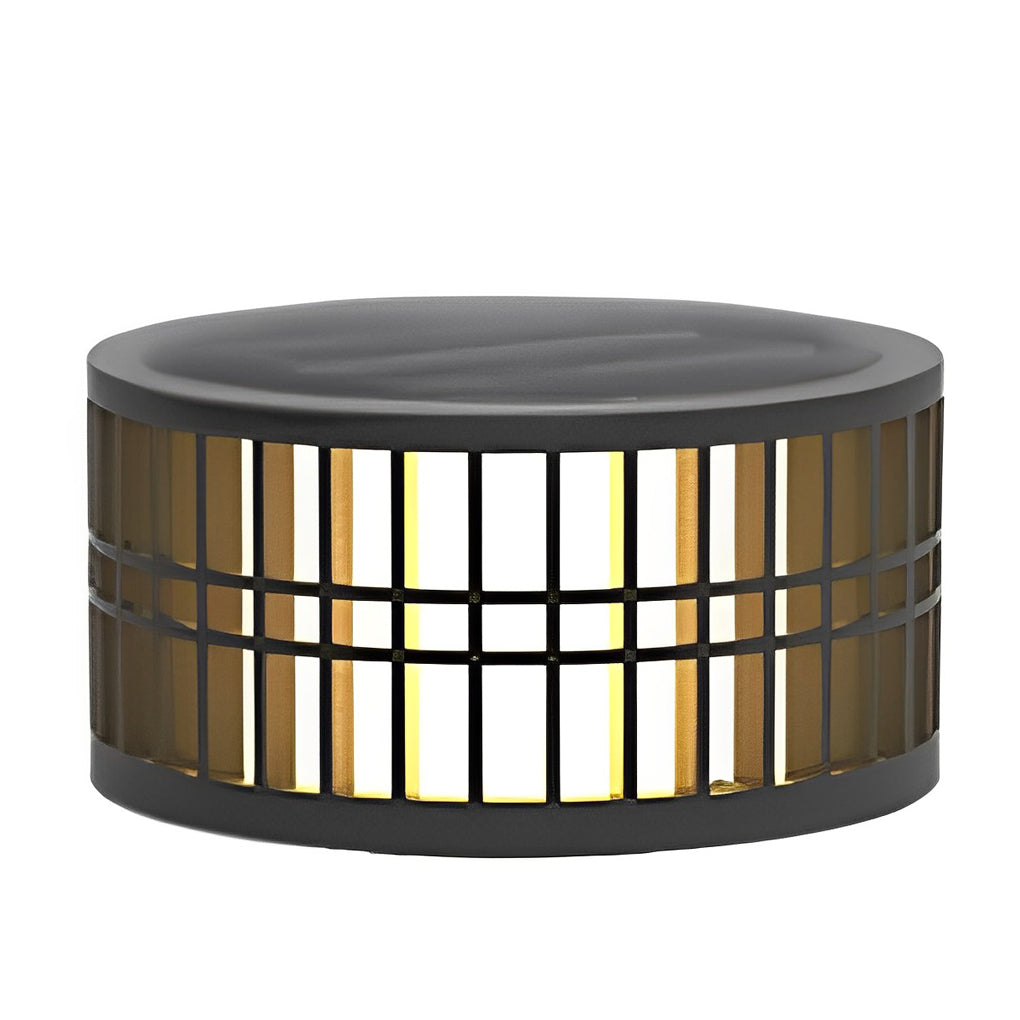 Shining Round Creative LED Modern Steel Outdoor Fence Post Lights
