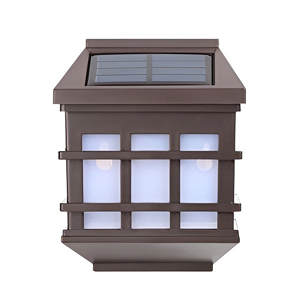 Cub Solar LED Light-controlled Modern ABS Outdoor Wall Lamp