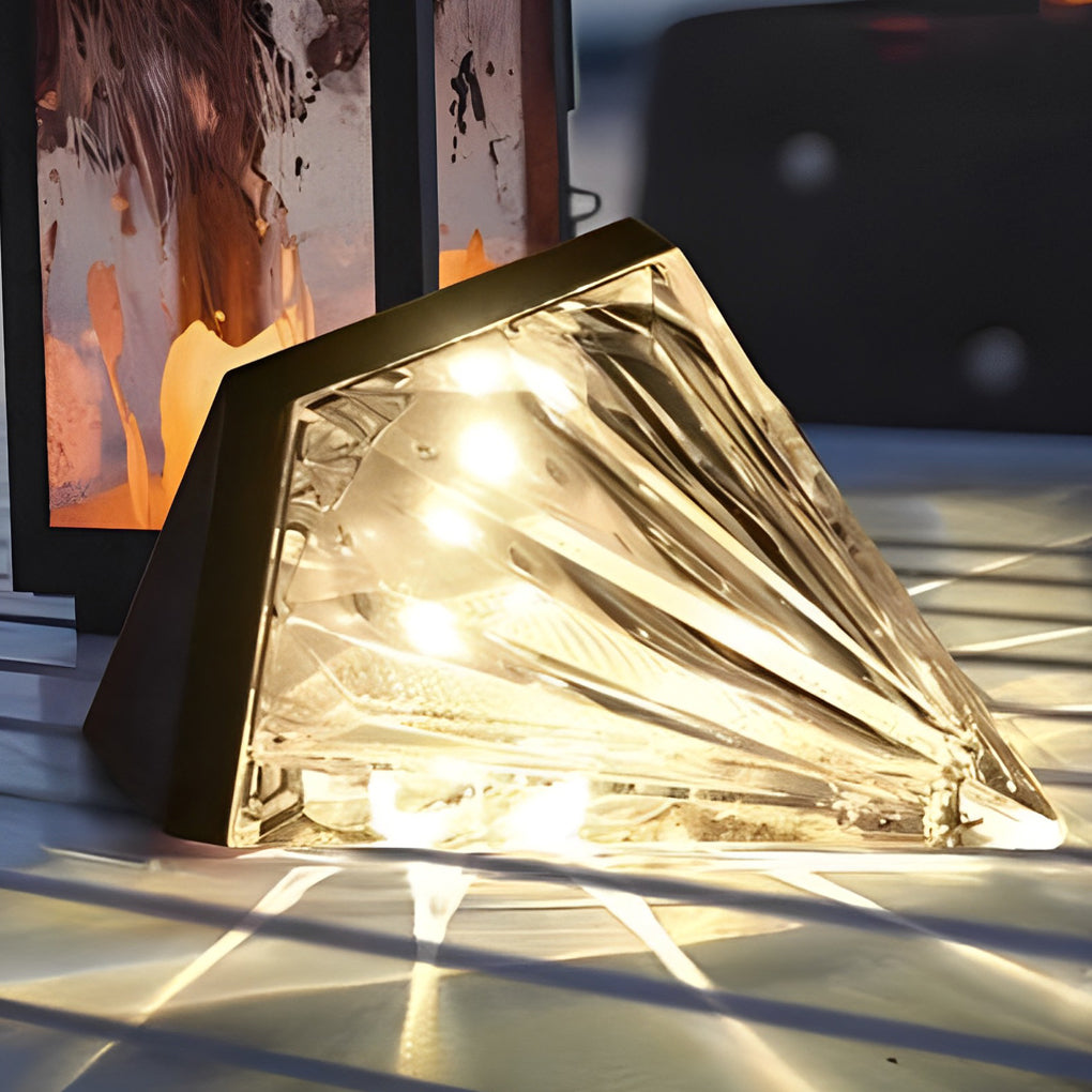 Iaac Geometric LED Solar ABS Outdoor Wall Lights