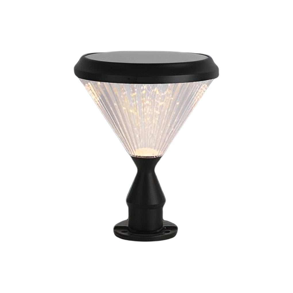 Odette Round Solar LED Lampshade Outdoor Lights
