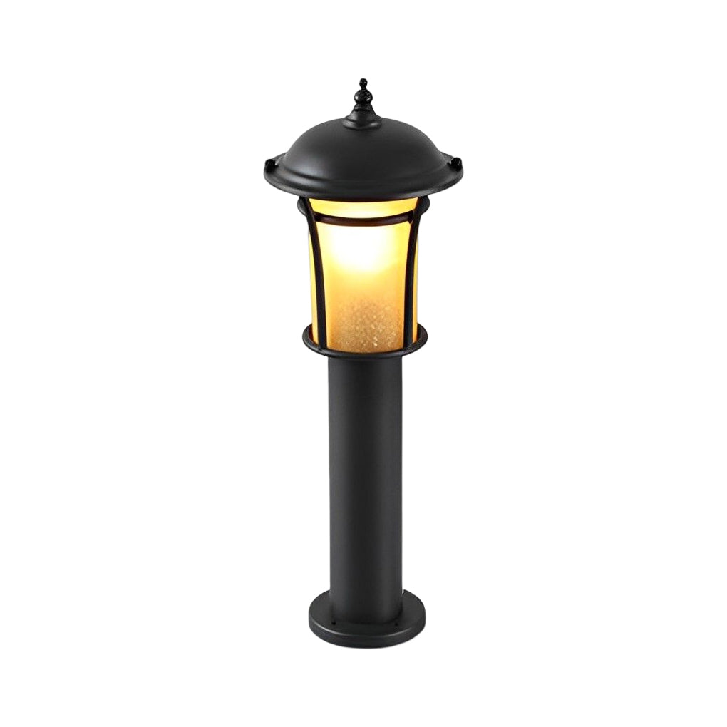 Rhean Classic Old England-Style LED Glass Outdoor Lamp