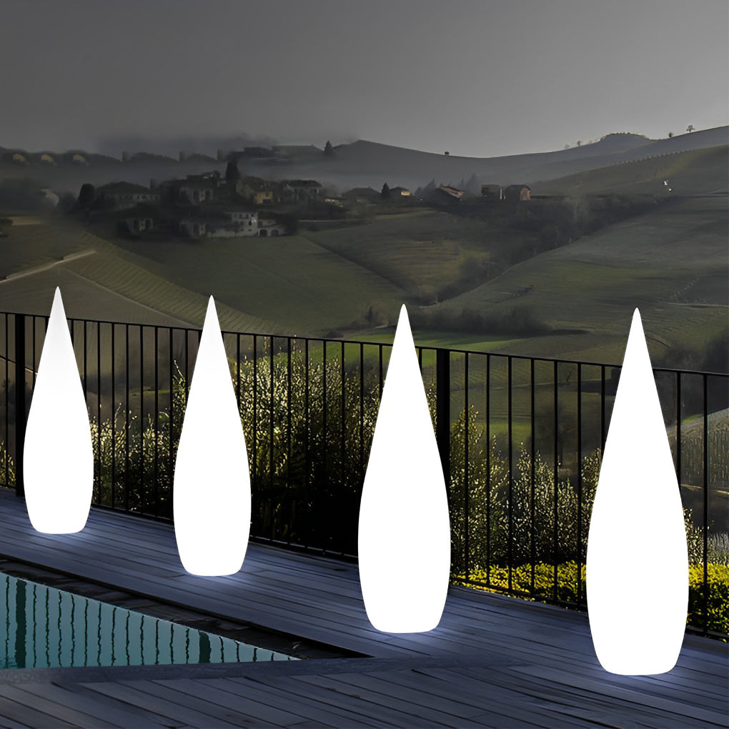 Jill Classic Water Drop LED PE Outdoor Floor Lamp