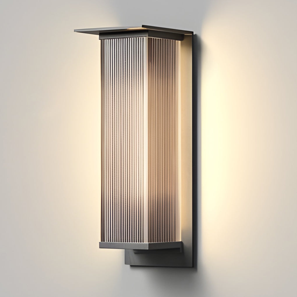 Holl Rectangular Modern Outdoor Wall Sconces Light