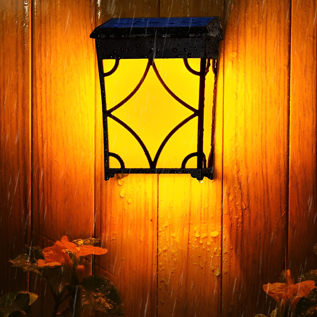 White LED RGB Intelligent Sensor ABS Outdoor Wall Lights