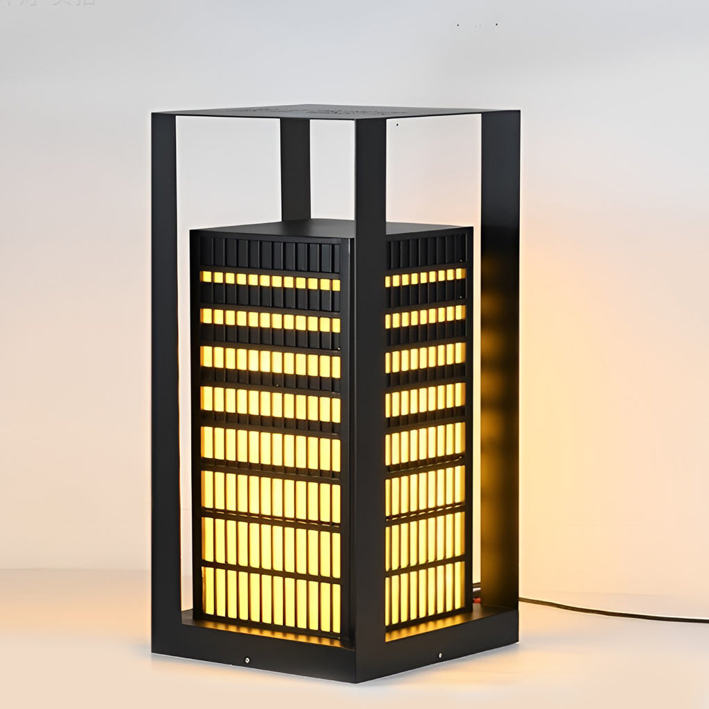 Laughter Unique Industrial Marble Outdoor Pathway Lantern