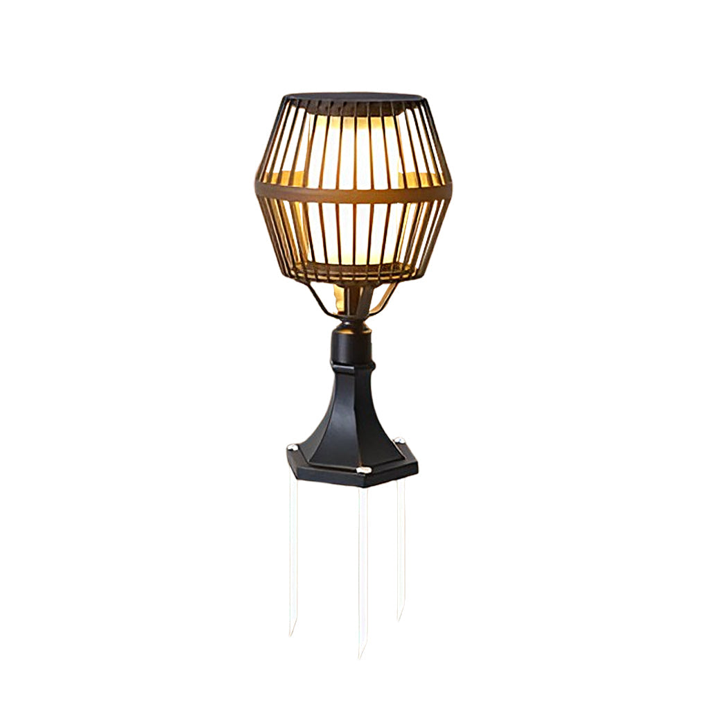 Deirdre Modern Solar Caged Outdoor Lanterns