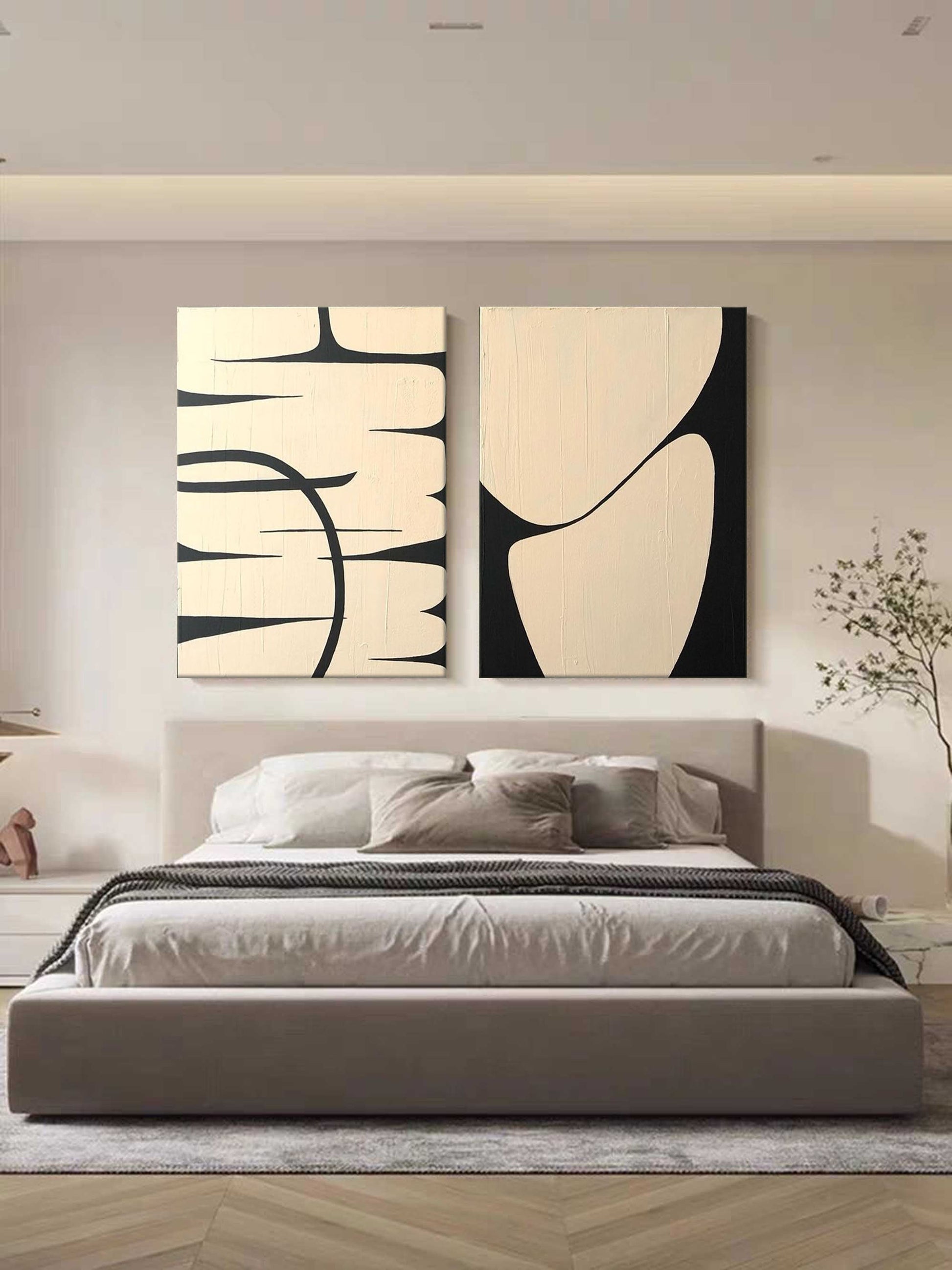 Abstract Painting Set Of 2 SP135 - Neutralighting