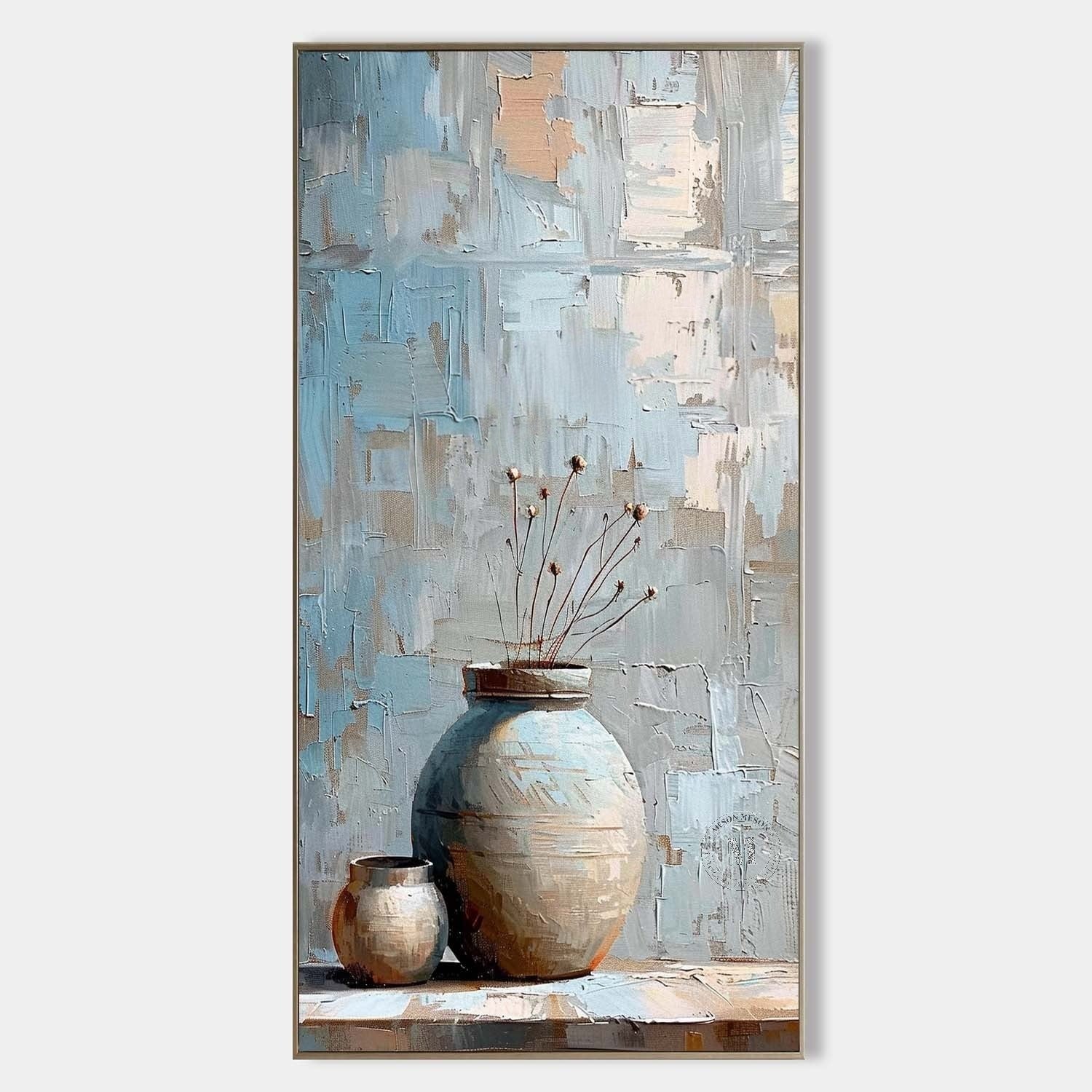 Wall Art Wabi-Sabi Still Life Painting - Neutralighting