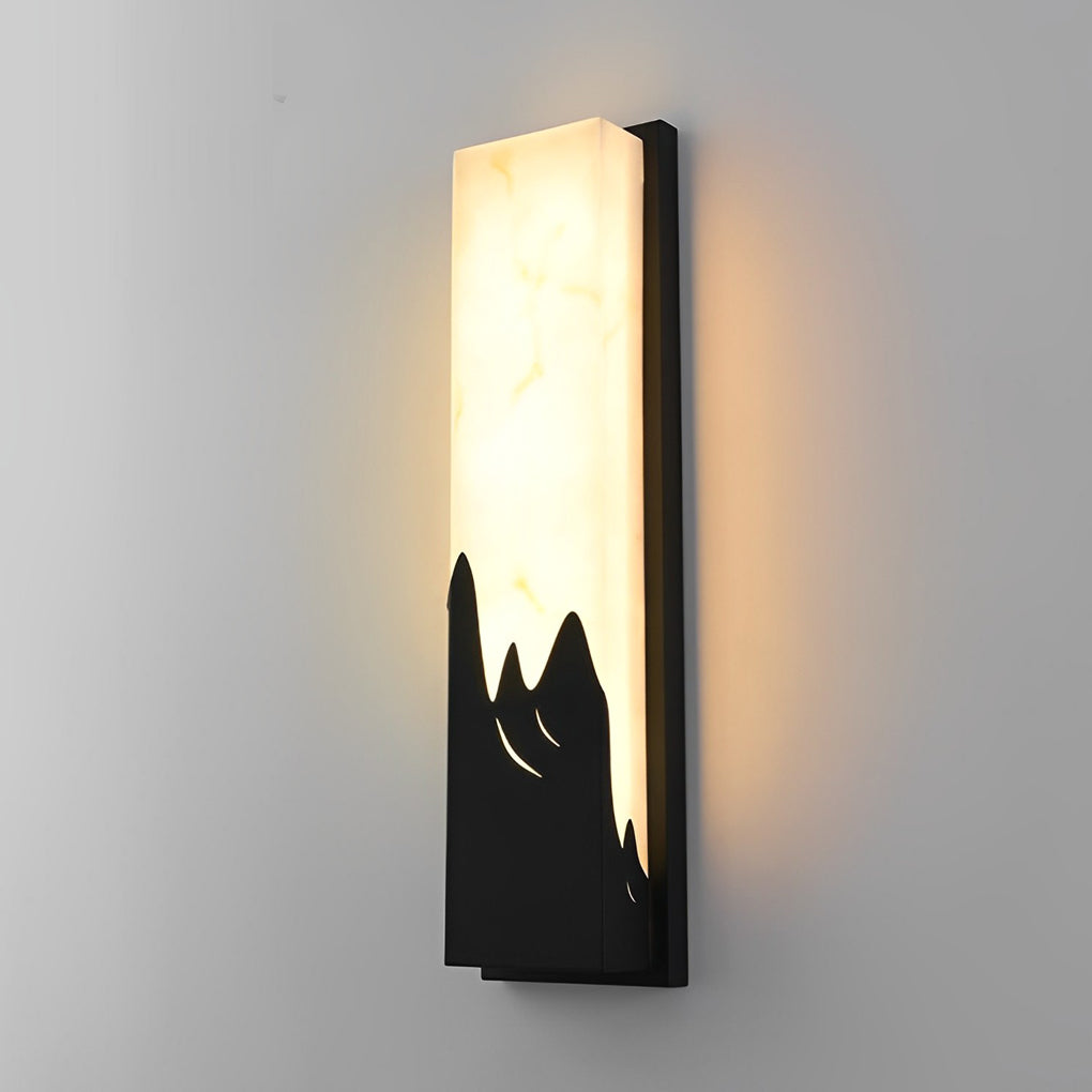 Madnn Creative Scenery LED Retro Marble Outdoor Sconces Light