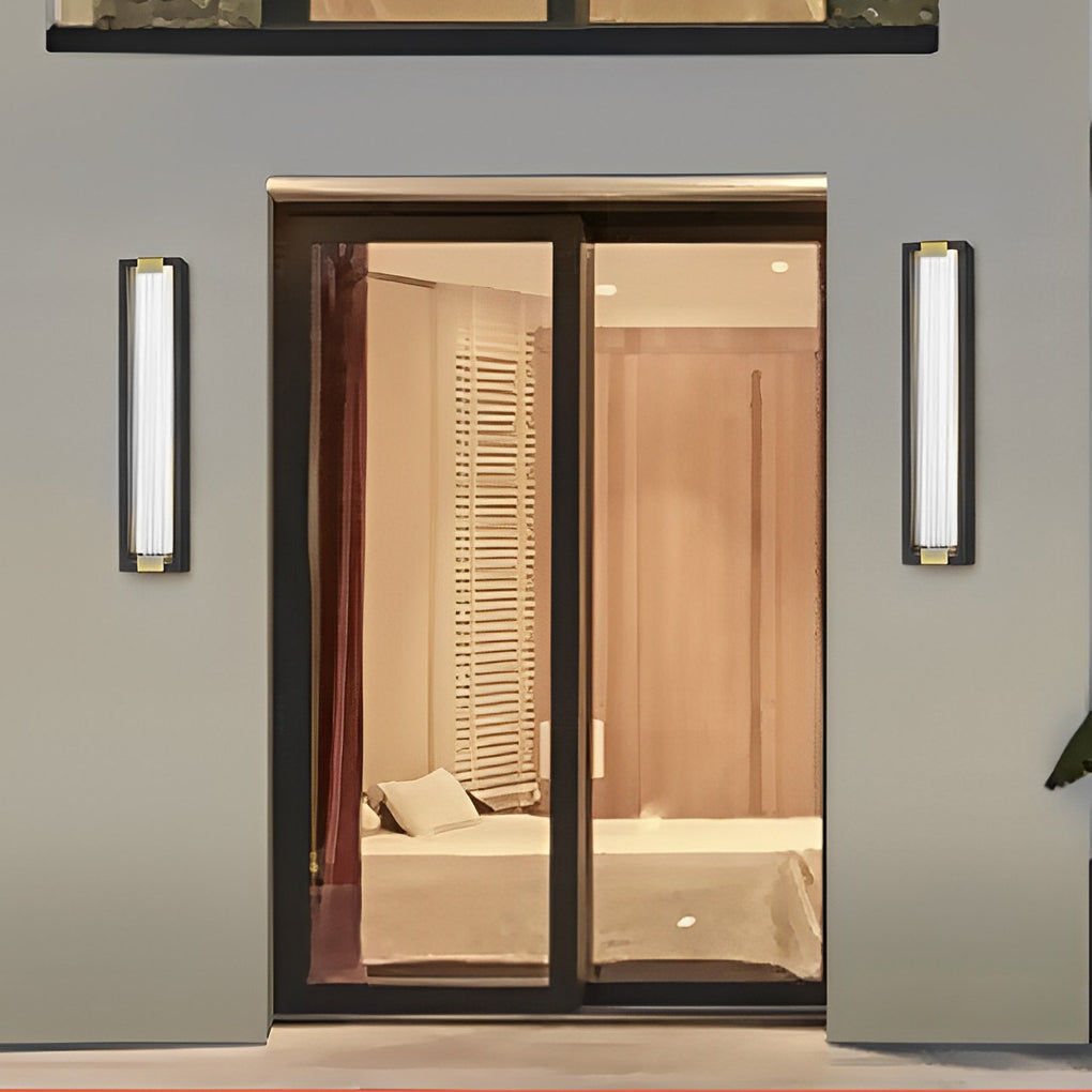 Juie Rectangular LED Modern Outdoor Porch Lights
